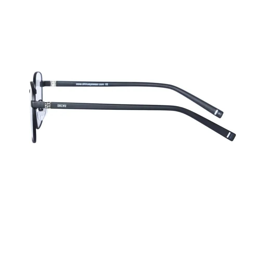 SHINU Blue Light Blocking Multifocus Progressive Reading Glasses Men Progressive Multifocal Lens Small Size 134mm