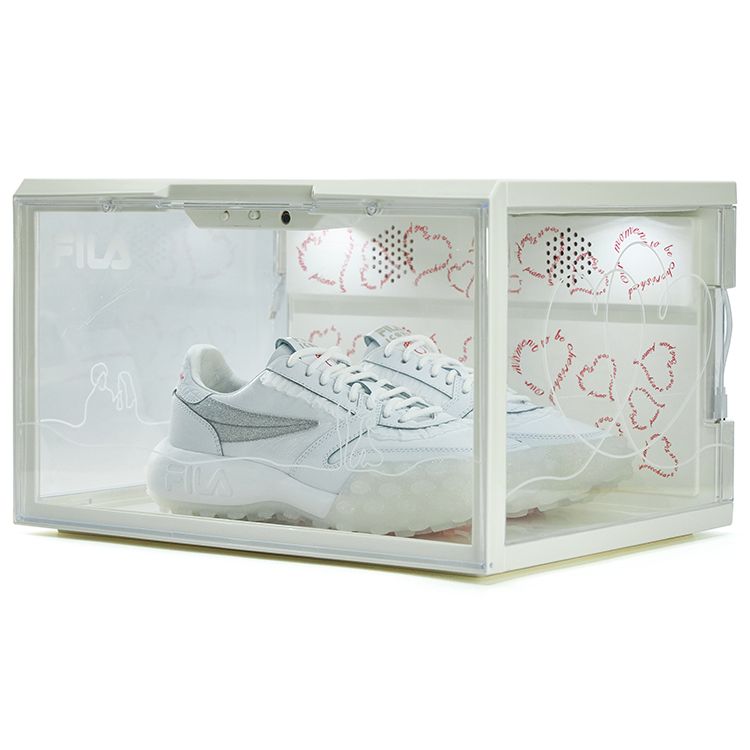 Fila Icona Gara Низкие спортивные повседневные кроссовки Женские кроссовки Белый Серебристый F12W223107FWA(S-BOX)