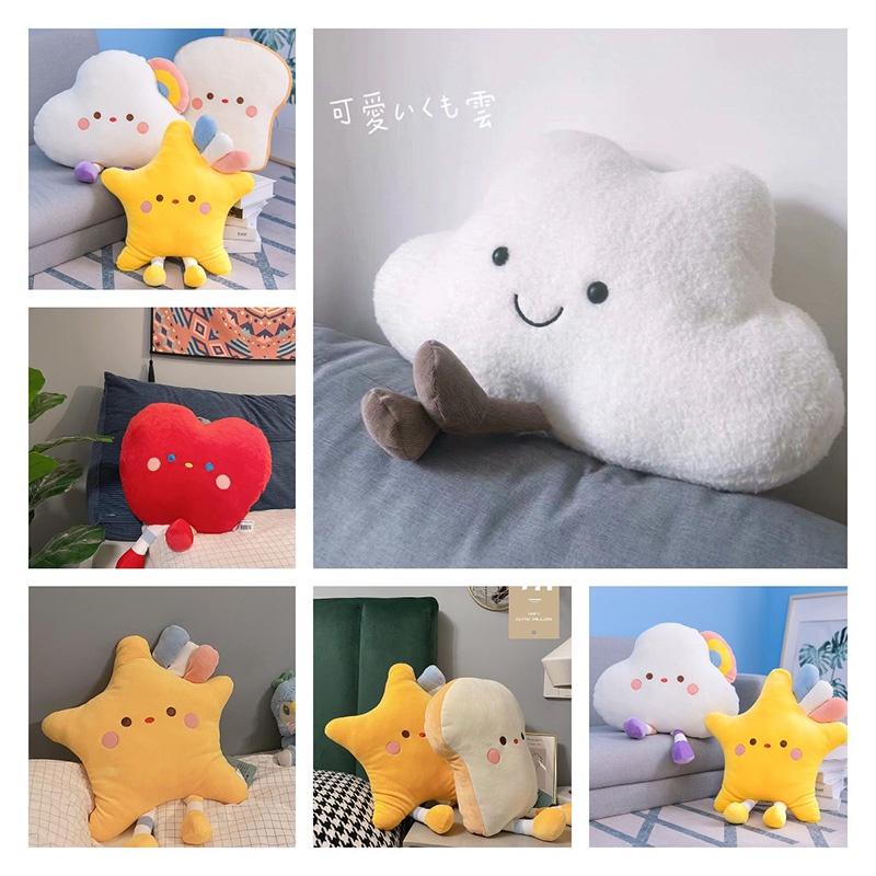 Ultra-soft Crystal Fleece Stuffed Fruit And Bread Plush Toys For Sleeping And Snuggling
