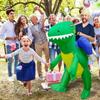 Dinosaur costume disguise self-inflating inflatable dinosaur t-rex costume