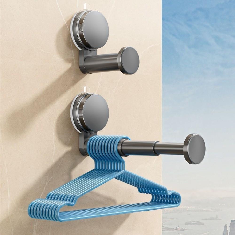 Suction Cup Installation Hanger Storage Rack Retractable Hanger Container Folding Rack Home