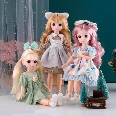 30см 1/6 Bjd Кукла Нарядная одежда Цветочная юбка 23 Подвижных сустава Игрушка для девочки