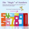Wooden Number Building Block Early Education Counting Toy New Stacking Games Toys  For Kids