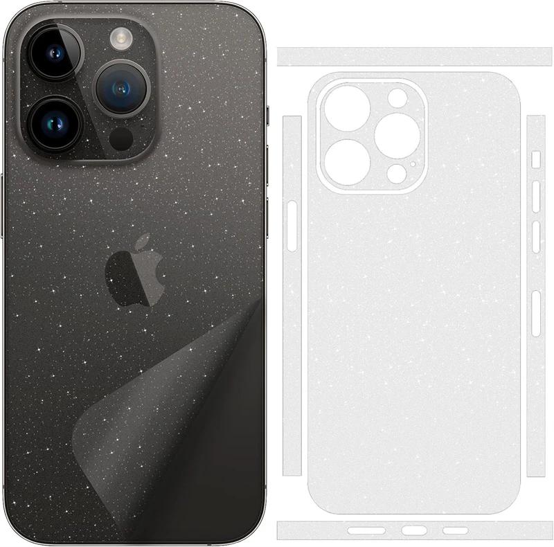 Снимайте защитную пленку из углеродного волокна для iPhone 16 15 14 13 Pro Max Plus, защитную пленку для заднего экрана 3M, меняющую цветную наклейку