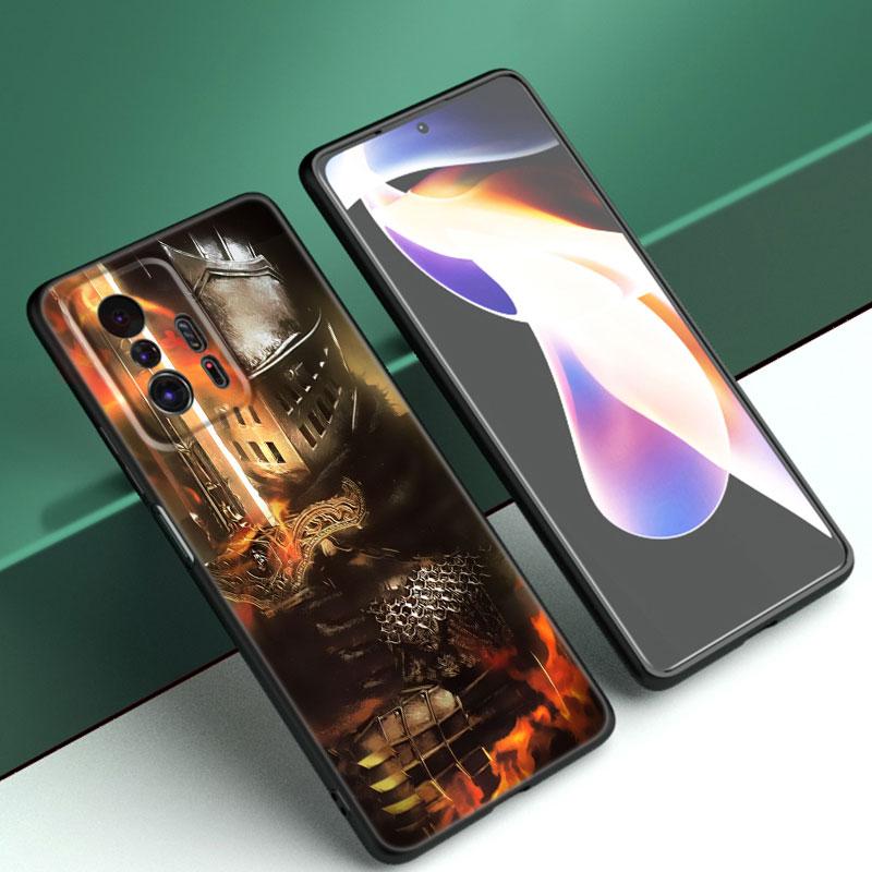 Игровой черный силиконовый чехол для телефона Dark Souls для Xiaomi Mi 9 SE 8 10 10T 11 12 13 Lite 9T 11T 12S 12T 13T 14 Pro 5G NE 11i 12X