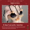 Man Yan Three-Piece Bowknot Reindeer Plush Lingerie Set 9891