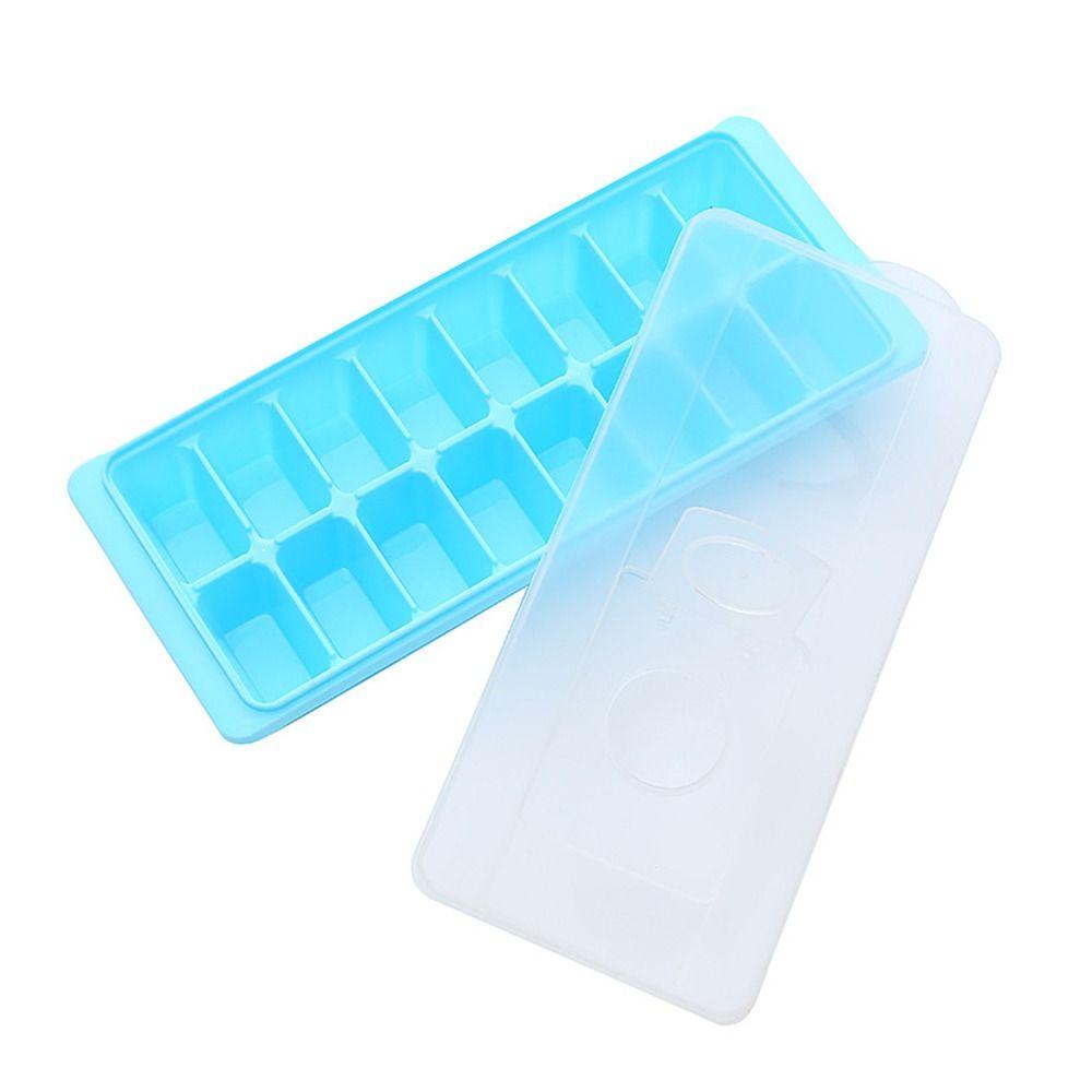 With Cover Ice Cube Tray Kitchen Reusable Ice Cube Box Ice Storage Box Ice Making Mould Ice Lattice