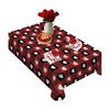Valentine's Day Tablecloth Love Heart Tablecloth Rectangular Square Romantic Table Cover for Anniversary Wedding Party