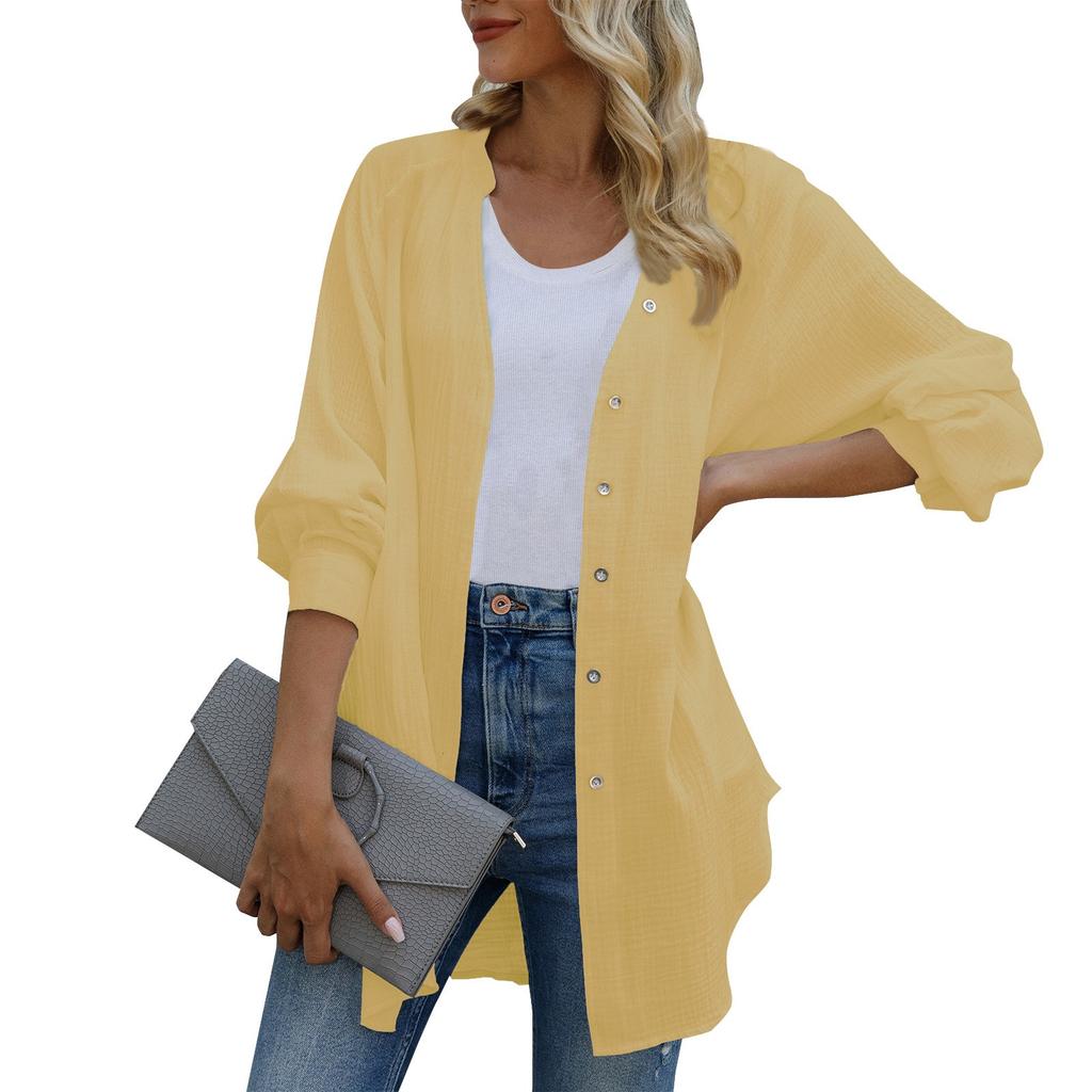 Женский модный кардиган, сексуальный однотонный повседневная верхняя одежда с v-образным вырезом и длинным рукавом