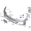 Накладка на омыватель переднего бампера BMW 5 серии G30 (51118069077/51118069078)