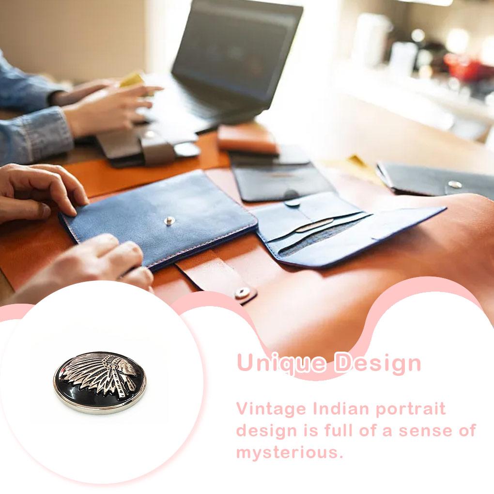 Значок Ретро Загадочная Кнопка Тонкая Работа Ручная Работа Изысканные Пуговицы Аксессуары Сумки Обувь Кожаная Одежда