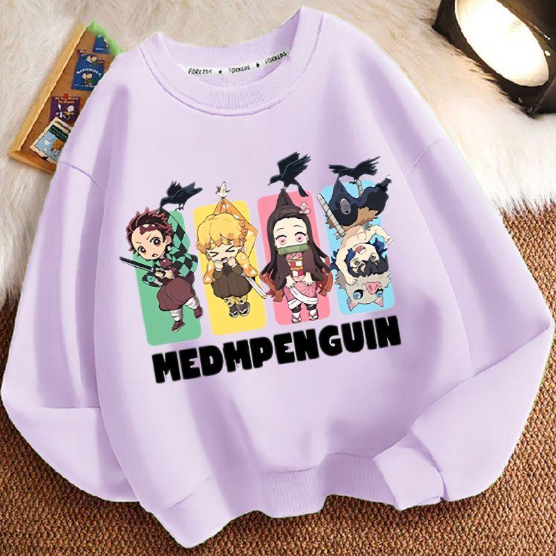 Children's Fashion Demon Slayer Hoodie, Spring and Autumn Boys' and Girls' Casual Jacket