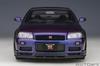 AUTOart Scale Nissan Skyline II BBS LM Wheel Midnight Purple Finished Product 1/18 GT-R (R34) V-Spec Version, III,