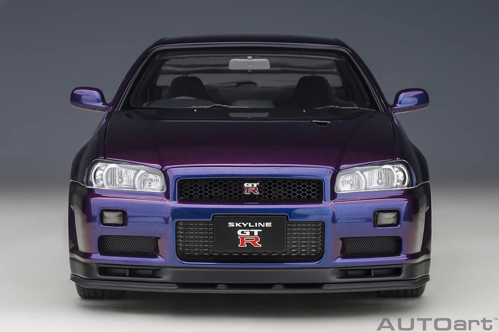 AUTOart Scale Nissan Skyline II BBS LM Wheel Midnight Purple Finished Product 1/18 GT-R (R34) V-Spec Version, III,