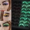 Sequins Eye Lashes Eyelashes Messy Long False Eyelashes Luminous 3D Mink Lashes 25mm