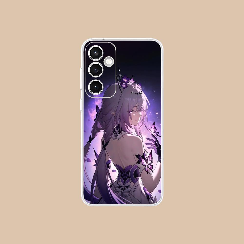 Прозрачный чехол HSR Castorice для Samsung Galaxy S25 S24 S23 S22 S21Plus FE Ultra, цветная крышка
