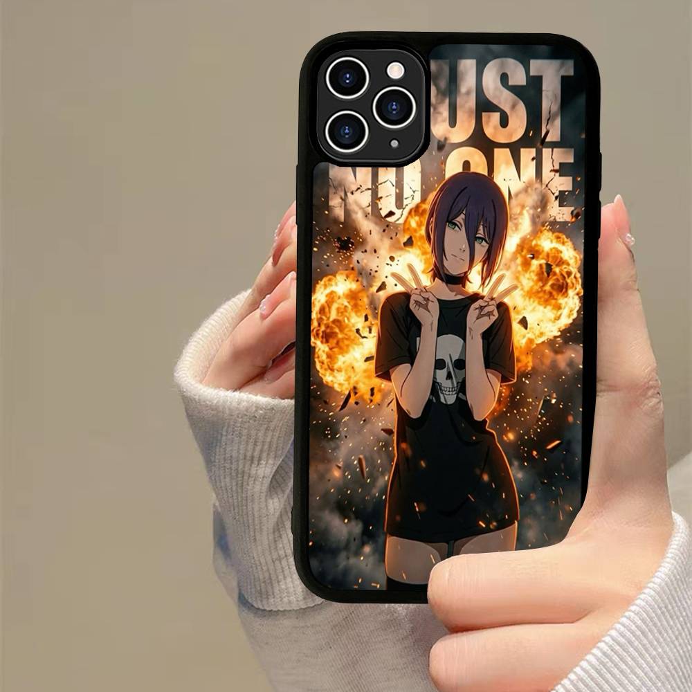 Человек-бензопила Фильм Арка Резе Для iPhone 17 16 15 14 13 12 11 Mini Pro Max Plus PC+TPU Задняя крышка для телефона