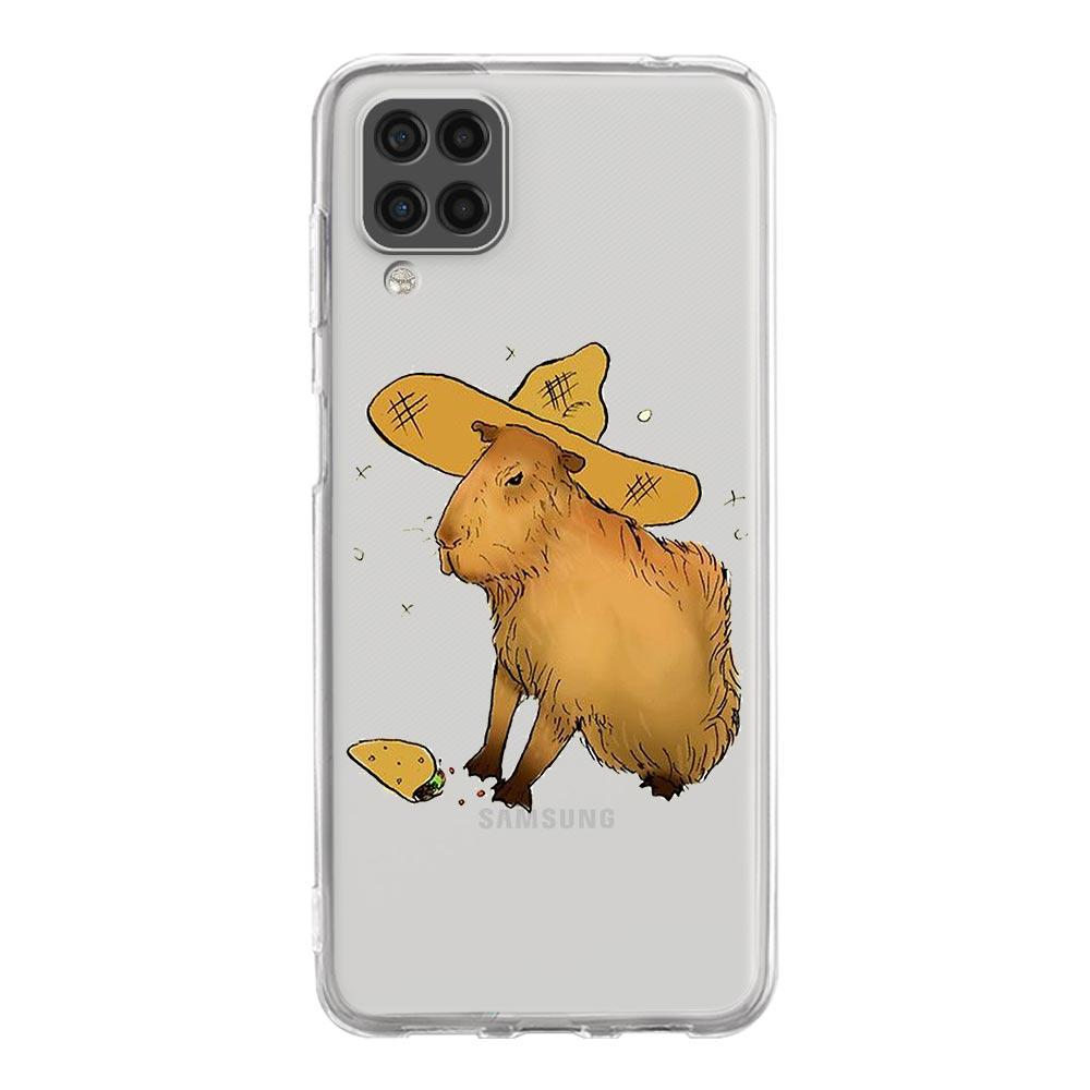 Милый мультяшный капибара для Samsung Galaxy A51 прозрачный чехол для телефона A71 A21S A12 A11 A31 A52 A41 A32 A23 A33 A53 A73 A03S A13 5G чехол