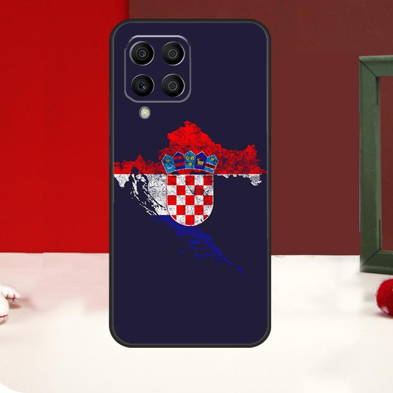 Чехол-флаг с гербом Хорватии для Samsung Galaxy M55 M35 M15 M56 M36 M16 M31 M21 M13 M33 M53 M12 M32 M52 M14 M34 M54