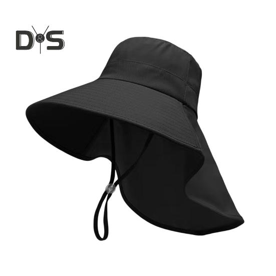 Солнцезащитная шляпа для мужчин и женщин с широкими полями, защитой от ультрафиолета, с шейным клапаном, летняя рыболовная шляпа для походов, путешествий и активного отдыха