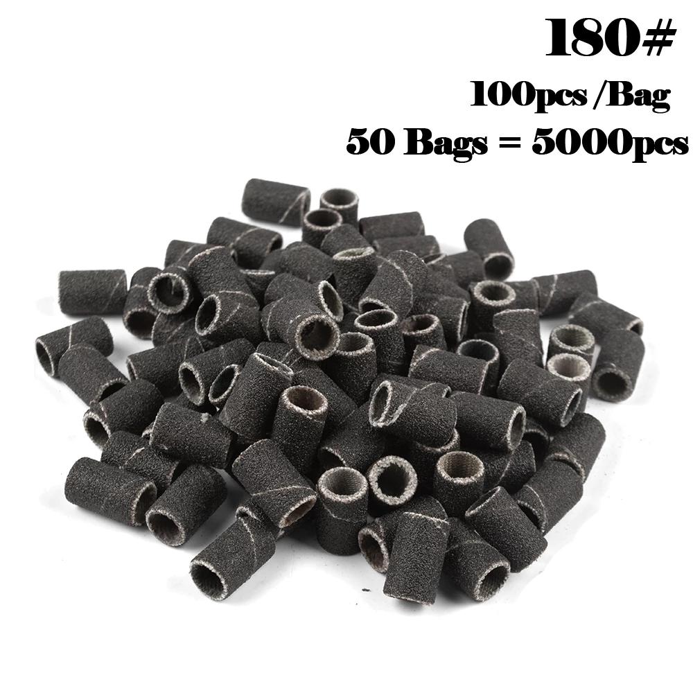 5000 шт шлифовальные ленты для дизайна ногтей 80 # 120 # 180 # 240 шлифовальная лента для маникюра, дрель для удаления гель-лака, педикюра