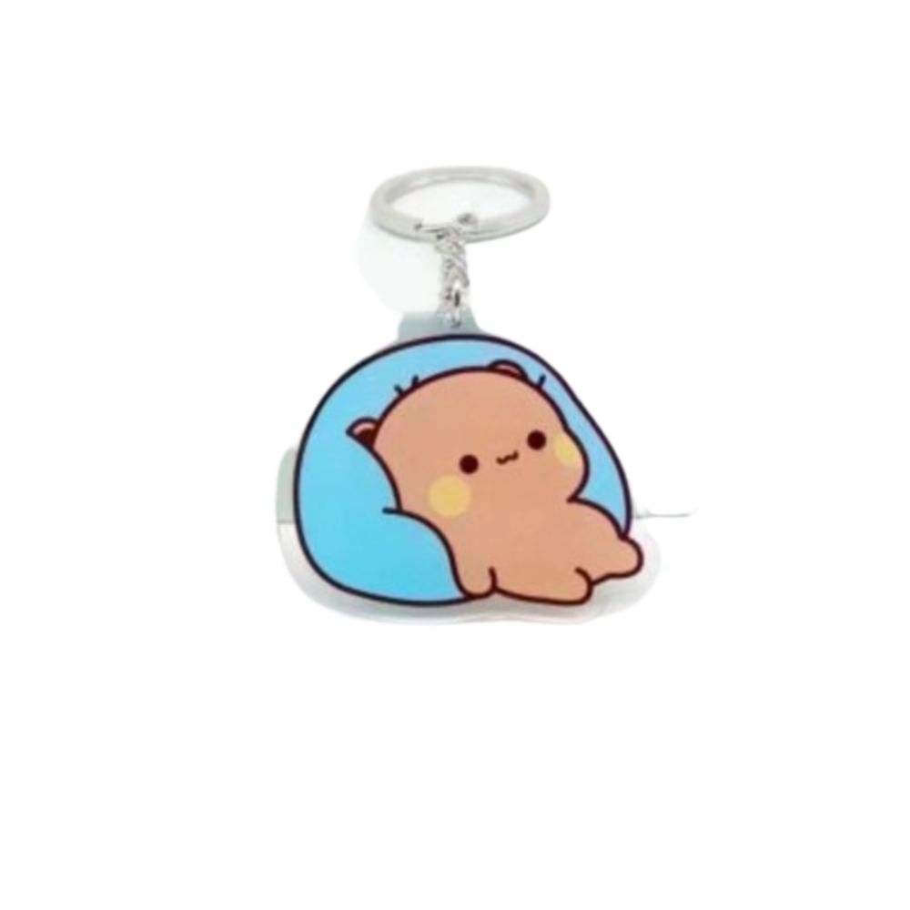 Animal Super Cute Couple Keychain Cartoon Cute Cartoon Bubu Dudu Key Chain Car Keyring