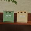 2026 Мини-календарь Настольный календарь Портативный офисный настольный календарь Ежедневник Ежемесячный планировщик Новогодний настольный орнамент