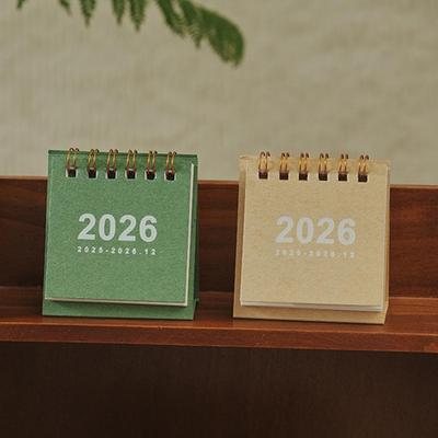2026 Мини-календарь Настольный календарь Портативный офисный настольный календарь Ежедневник Ежемесячный планировщик Новогодний настольный орнамент