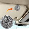 PloreWay Saint Christopher Medal Car Metal Saint Christopher Visor Clip Talisman for Safety Car