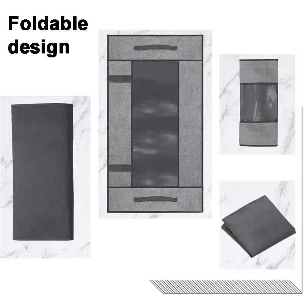 Fabric Underbed Storage Bag Saving Space Blankets Storage Box For Bedroom