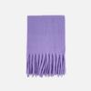 Wool Dopamine Solid Color Tassel Scarf Women's Autumn and Winter Large Soft Waxy Warm Scarf