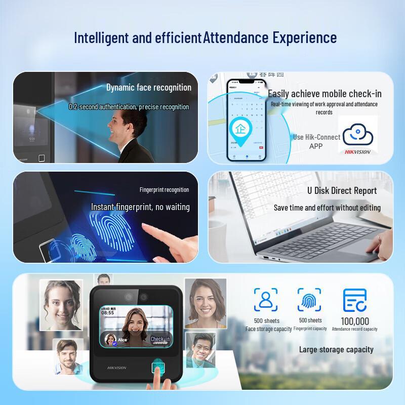 HIKVISION A11 Plus WiFi Face Fingerprint Time Attendance Machine