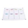 Clear Acrylic Weekly Planner with Magnets Color Label Refrigerator Dry Erase Board for Home Scheduling Work Planning