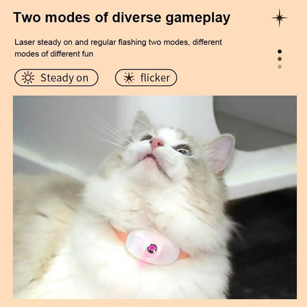 Электрический умный лазерный ошейник для дразнения кошек, избавляющий от беспокойства, игрушка для кошек с лазером