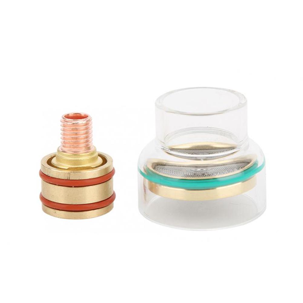 TFM53NCN TIG Welding Torch Kit Glass Cup Collet Gas Lens 1.6mm/2.4mm Welding Nozzle for WP-17/18/26 Argon Arc Welding Torch