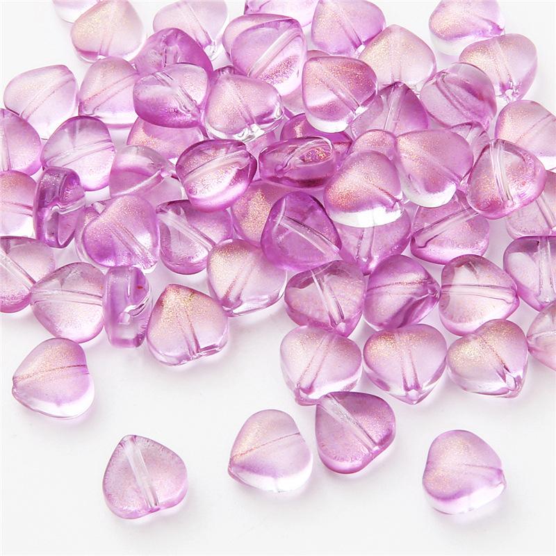 Главная Товары для вечеринок Браслеты Шпилька DIY Стеклянные бусины ручной работы Чешские популярные бусины цвета AB в форме сердца Серьги-разделители Горячая распродажа для изготовления ювелирных изделий