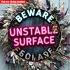 2D Flat 20*20cm1pc Beware of Unstable Surfaces Sign Round Pendant, Neon Design Simple&retro Style Decorative Accessories, Perfect for Home, Garage