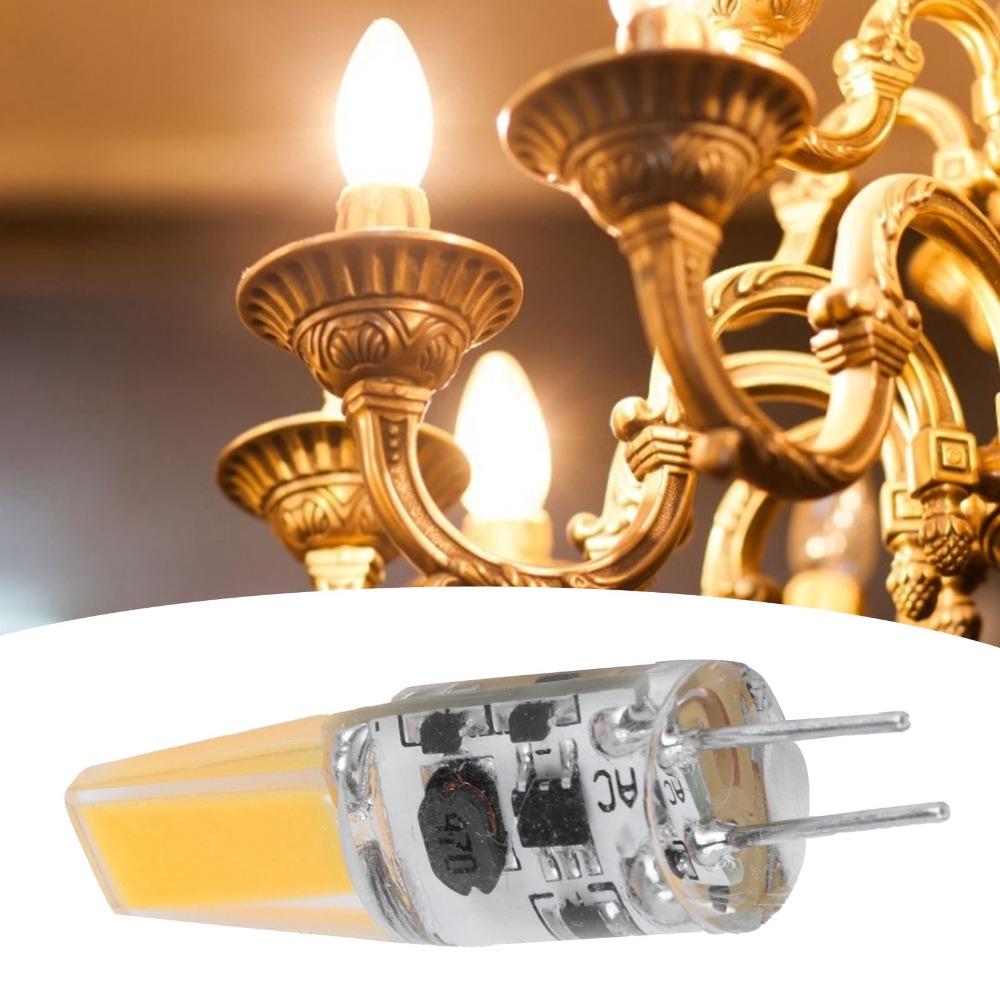 2PCS Warm White 3000K Mini Silicone Lamp Bulb AC/DC12V Bi-Pin LED Light Lamp Home Office Lighting
