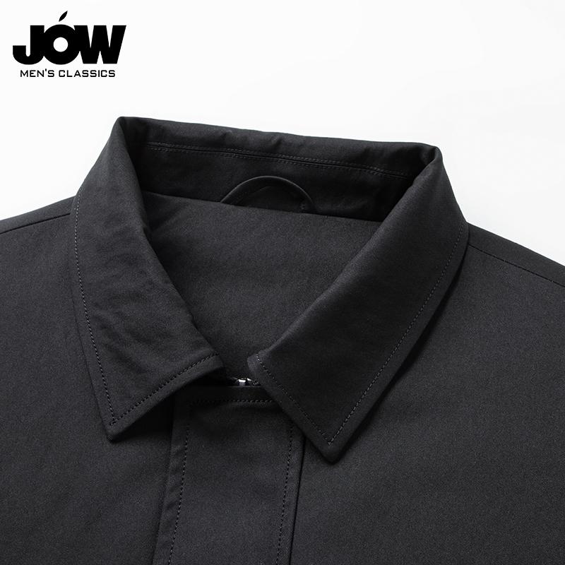 Jovo Collar Jacket Men's Winter Casual Thick Warm Jacket with Down Inner Lining