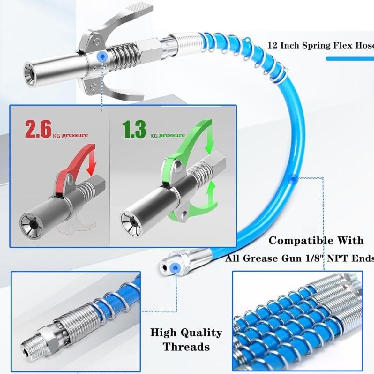 Grease Dispensing Injection Tool, 90 Degree Needle Nozzle Coupler for Mechanical Fittings Workshop Use Hard Reach Areas