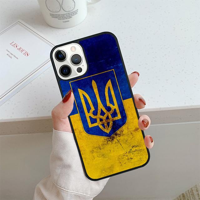 Чехол для телефона с флагом Украины для iPhone 17 Air 13 12 14 15 16 Чехол для Apple iPhone 17 Air 14 15 16 Pro Max Plus Coque