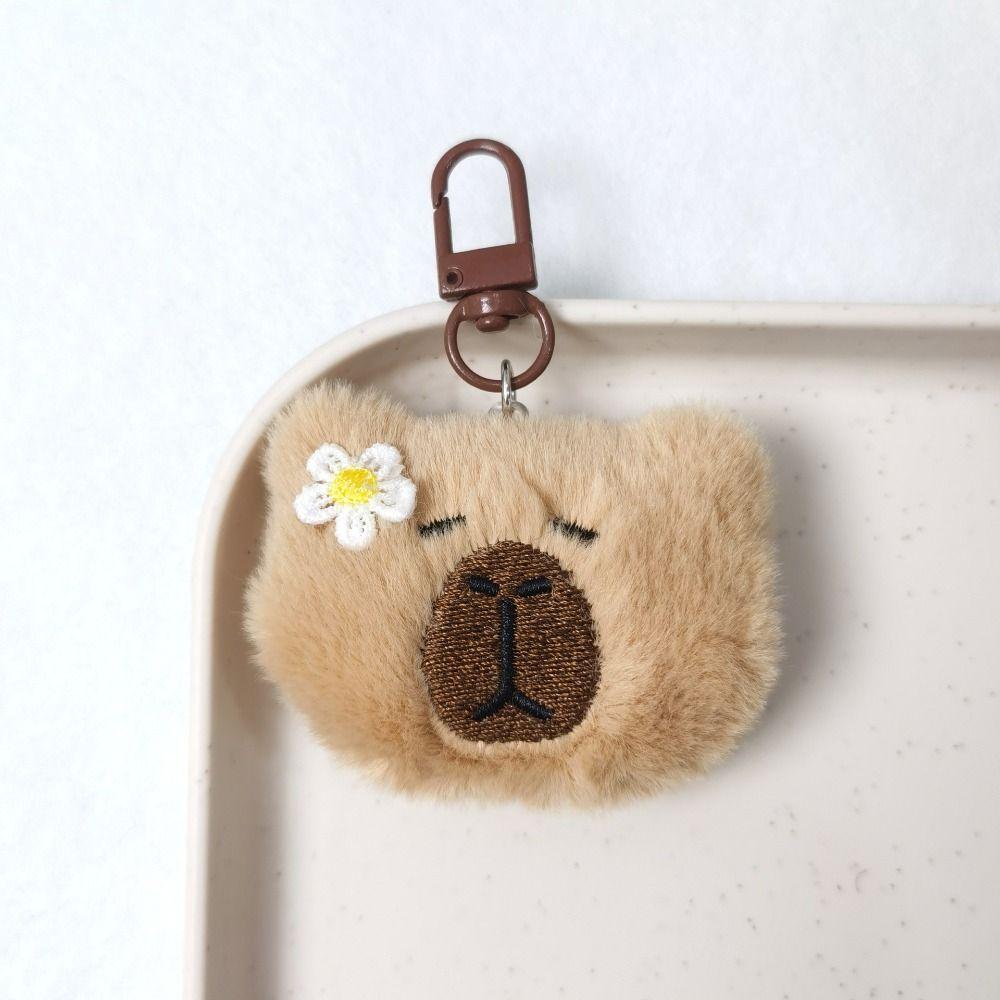PP Cotton Capybara Plush Keychain Collection Kapibala Backpack Pendant Capibala Plush Doll Unisex