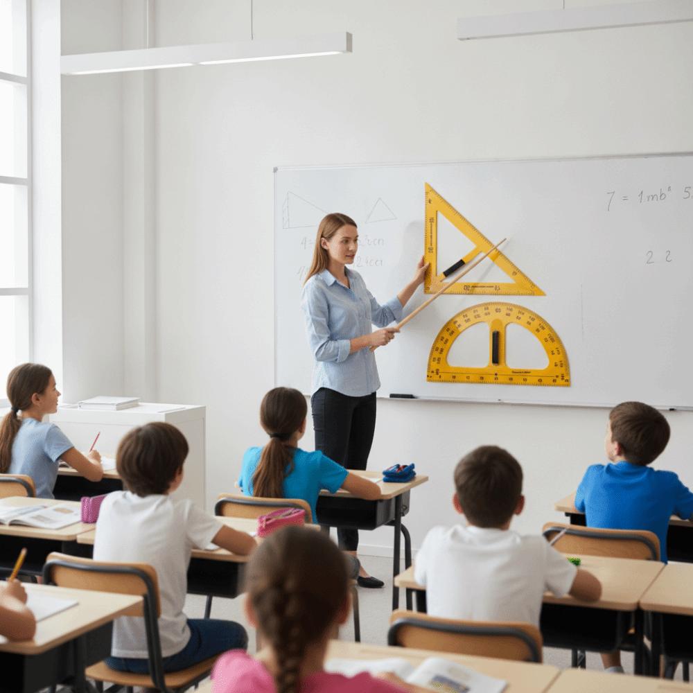 Multi-Size Teaching Triangle Ruler Large Triangular Ruler Set Square Office