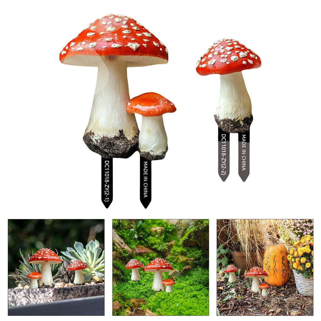 Устойчивые к погодным условиям грибные ландшафтные колышки, садовые украшения, подходящие для проектов садоводов-любителей, для использования в помещении и на улице
