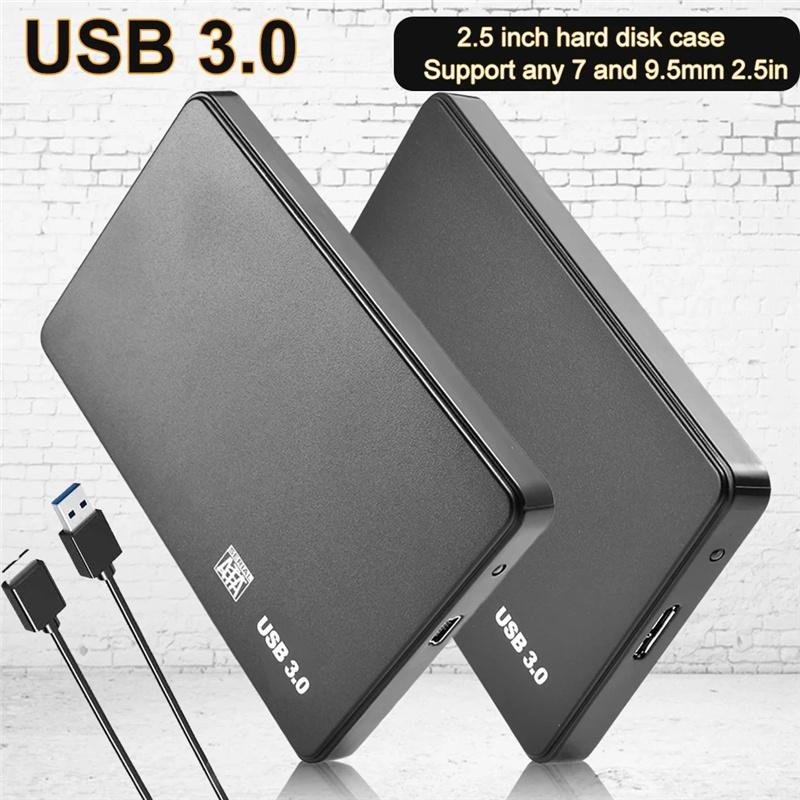 USB 3,0 до 2,5-дюймовый чехол для жесткого диска SATA HDD SSD корпус 5 Гбит/с внешний жесткий диск для ПК, ноутбука, смартфона, ПК, ноутбука