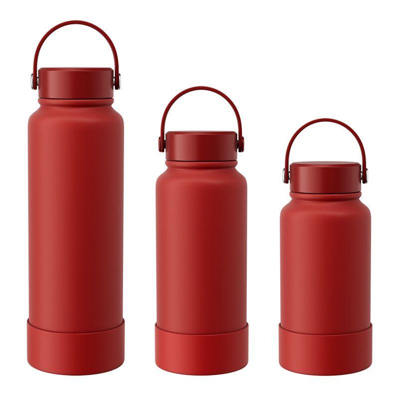 Japanese Large-Capacity Thermos Cup with Engraved Stainless Steel, Portable Outdoor Sports Water Bottle