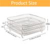 3-layers Air Fryer Rack Stackable Grid Grilling Rack Stainless Steel Anti-corrosion for Home Kitchen Oven Steamer Cooker Gadgets