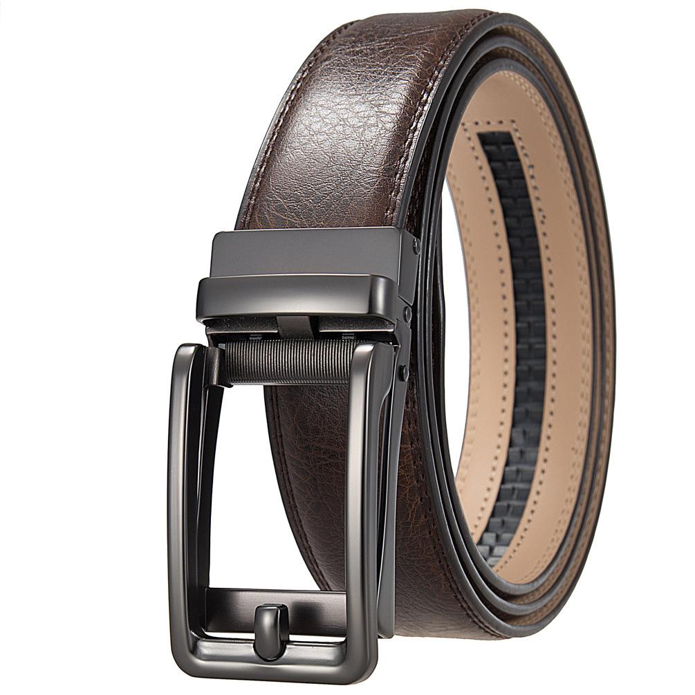 1 шт. Мужской ремень с автоматической пряжкой, модный деловой ремень из коровьей кожи, ремень Ly36-3 3315-1