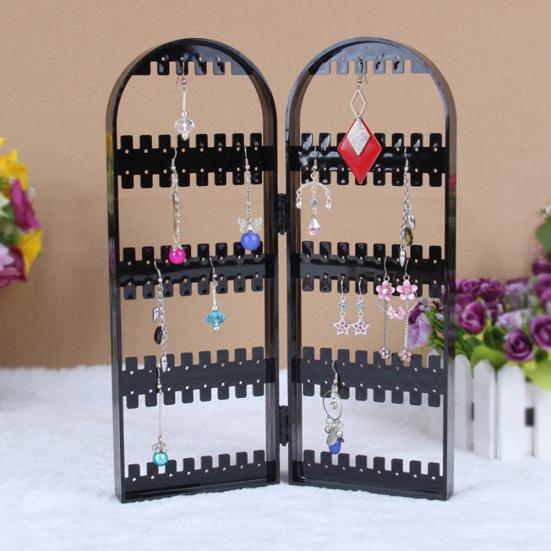 Складной держатель для сережек, стеллаж для хранения ювелирных изделий на экране
