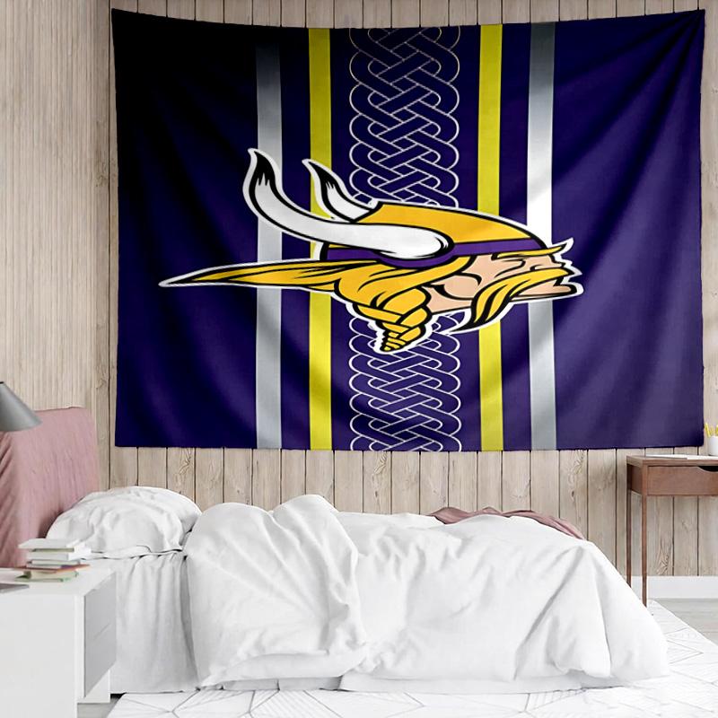 Vikings Team Spirit Tapestry Accessories Playroom Tapestry, for Bedroom,Livingroom, dormitory Room Wall Decor Fan Birthday Gifts